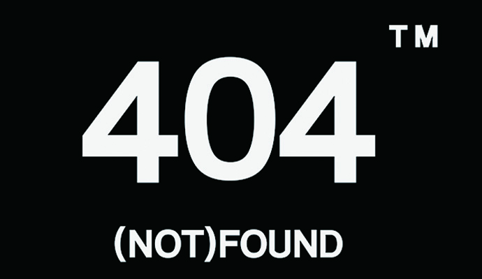404not found デザイン速報